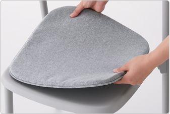 Removable seat pad