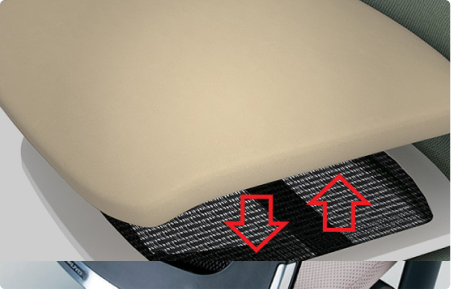 Double-layer Seat Structure (Mesh + Padded cushion)